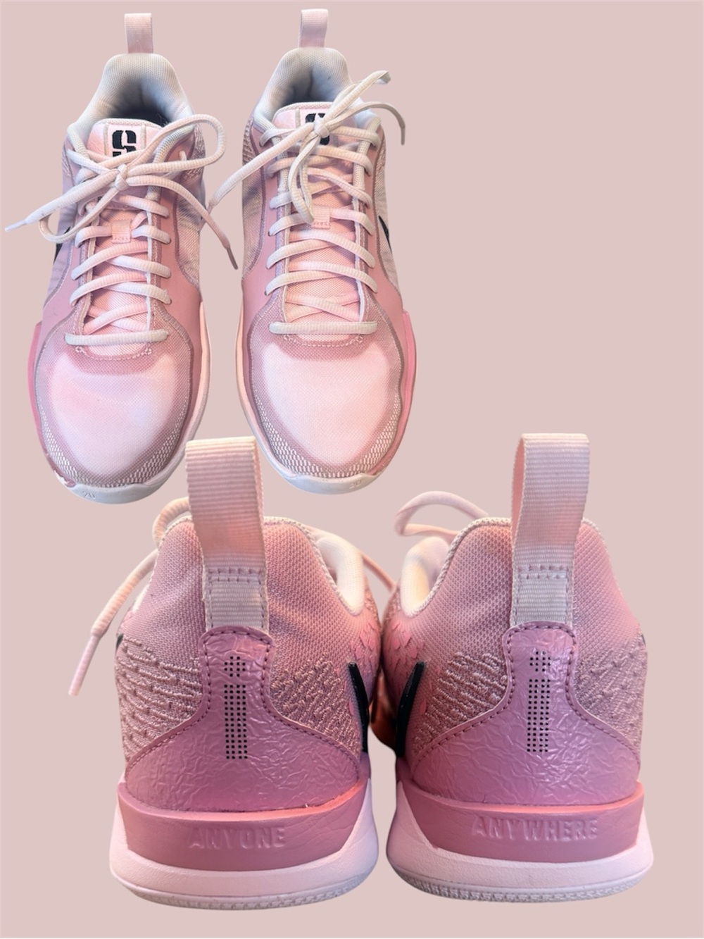 Lightly used Nike Sabrina 2 GS in Pink Foam/Black - Picture 3 of 4